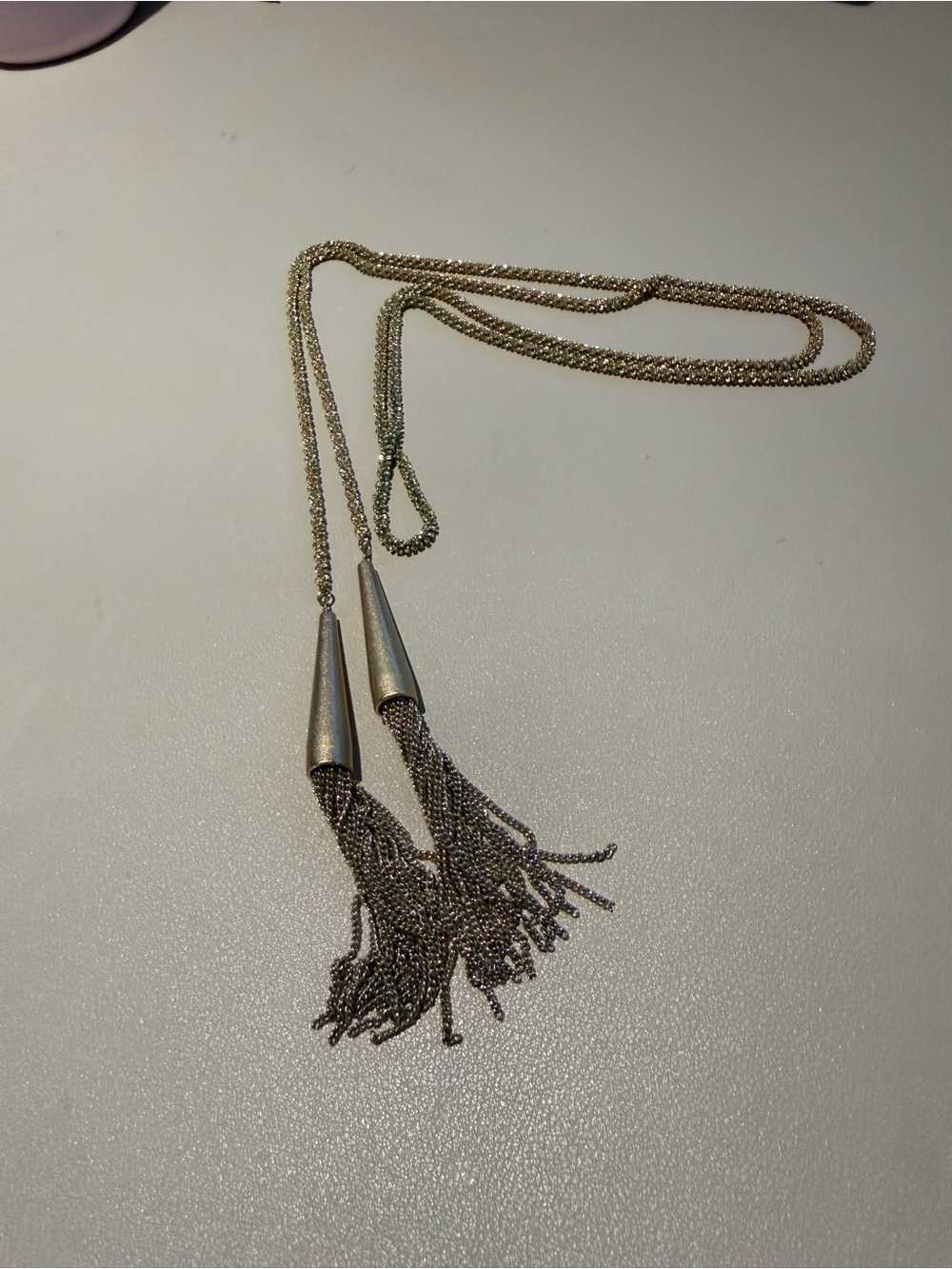 Kendra Scott Gold Tassel Lariat Necklace
